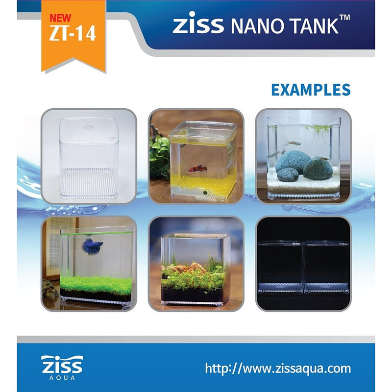 Ziss Nano Tank 14x14x15cm (2.4L) ZT-14 - Fresh N Marine