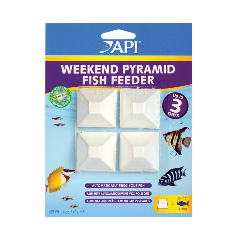 API Weekend 3 Day Pyramid Fish Feeder, 4 feeders - Fresh N Marine