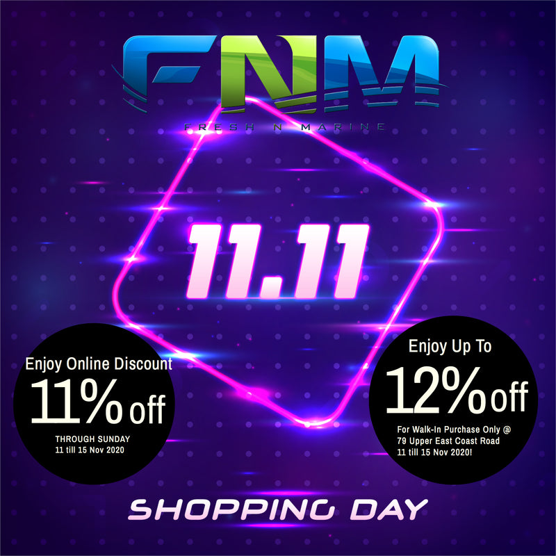 Its 11.11 Sales! Enjoy Auto Discount 11% off on Checkout!