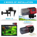 Digital LED Travel Automatic Fish Aquarium Tank Auto Mini Fish Feeder Large Capacity Smart Electric Aquarium Fish Feeder 200ML