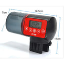 Digital LED Travel Automatic Fish Aquarium Tank Auto Mini Fish Feeder Large Capacity Smart Electric Aquarium Fish Feeder 200ML