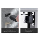 Small Fish Tank with Water Pump Fish Starter Kit Retro Decorative Silent Mini Fish Tank for Tabletop Display Decoration