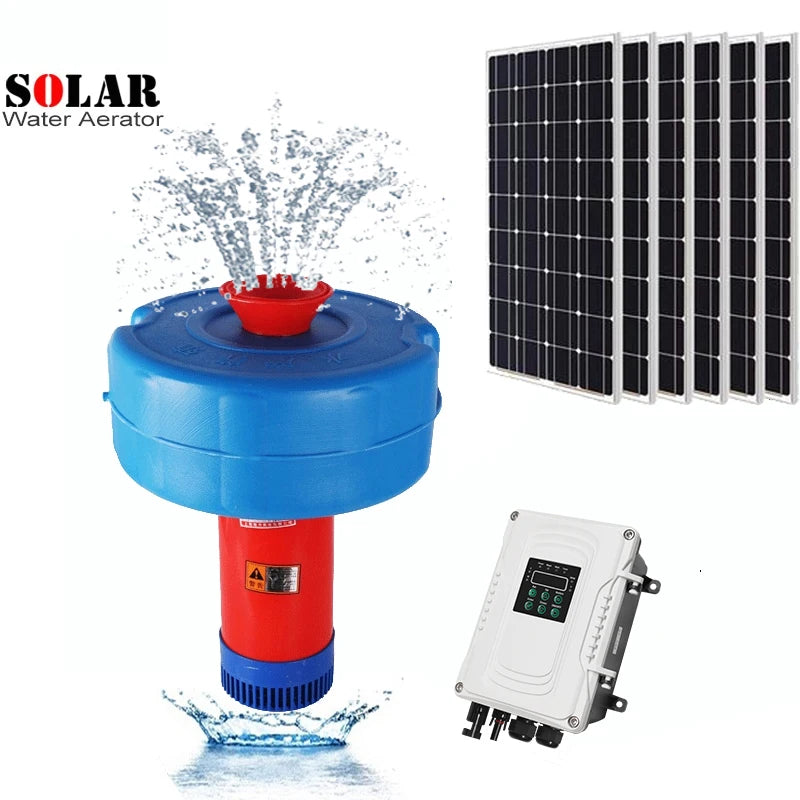 Hot Sale 48V 72V 96V750W Solar Aerators for Shrimp Pond Dc Pumps for Fish Ponds Floating Water Solar Pump