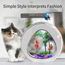 Weiting Aquarium Small Fish Tank Mini Desktop Aquarium Creative Gold Fish Tank LED Lighting Comes with Filter Household Fish Tan