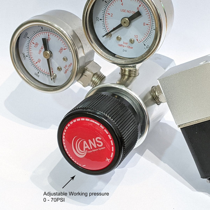 ANS PRO II CO2 Regulator Advance (Dual Stage with Solenoid) - Fresh N Marine