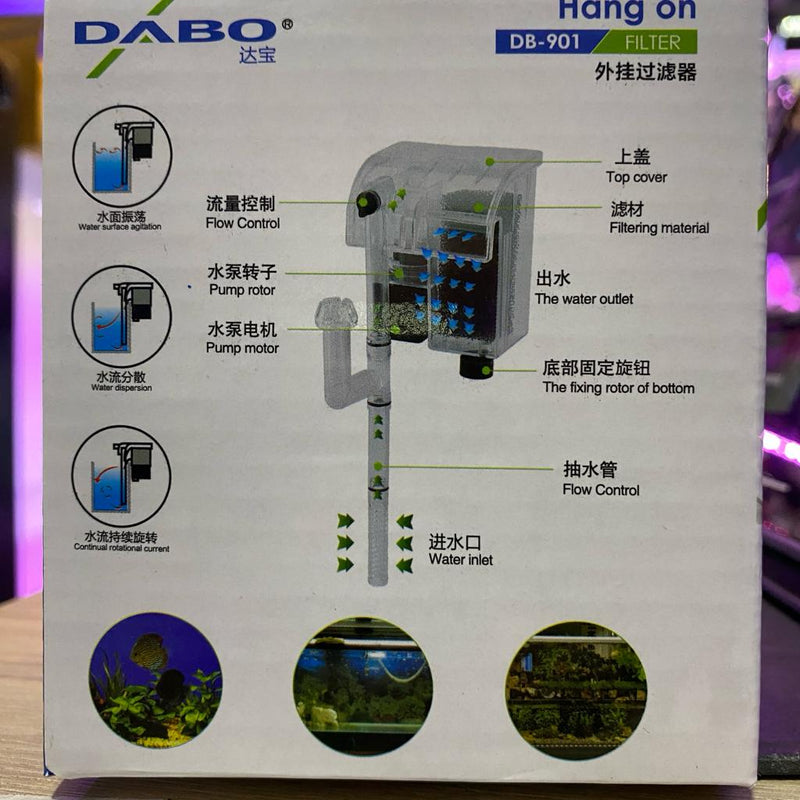 DABO Hang-On Filter DB-901 (250L/hr) - Fresh N Marine