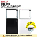 SUNSUN HRG-600 Aquarium (60cm) Set - Tank & Cabinet (Black & White) - Fresh N Marine