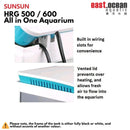 SUNSUN HRG-600 Aquarium (60cm) Set - Tank & Cabinet (Black & White) - Fresh N Marine