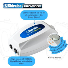 SHIRUBA PRO series Air pump (Single & Double Air Outlet) - Fresh N Marine