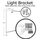 Week Aqua H Lighting Bracket (60 - 180cm) - Fresh N Marine