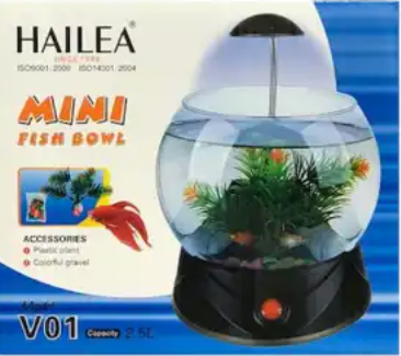 HAILEA MINI FISH BOWL ( 2.5L ) - Fresh N Marine