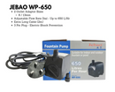 JEBAO 3 Pin Plug Outdoors Pump (WP650 - WP1500) - Fresh N Marine