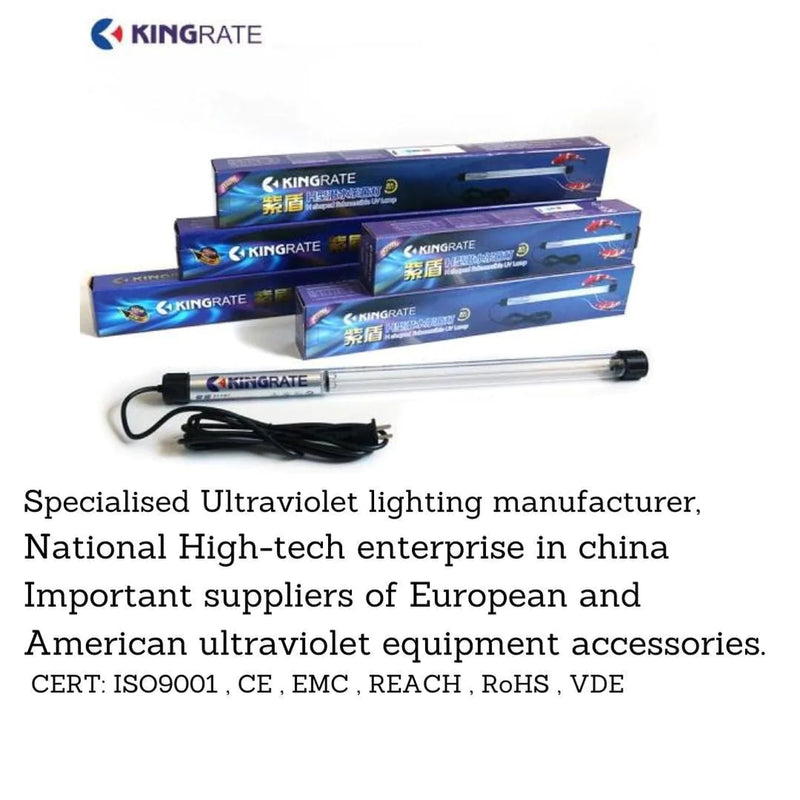 KINGRATE Submersible UV-C lamp J series (48-109cm) (15W - 40W) - Fresh N Marine