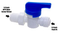 DM-FIT SHUT-OFF VALVE 1/4 TUBE OD X 1/4 MALE NPTF - Fresh N Marine