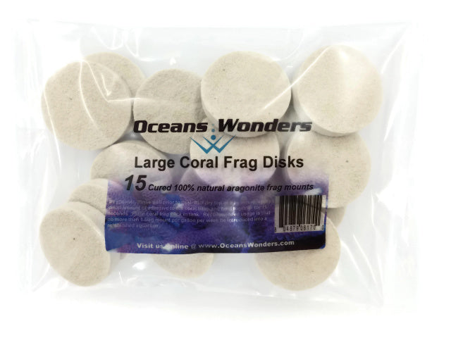 Ocean Wonders Large Coral Frag Disk 15pcs - Fresh N Marine