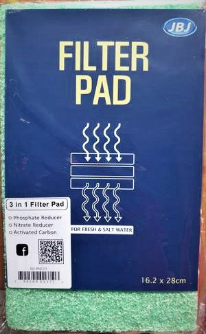 JBJ Filter Pad 3 in 1 Filter Pad 16.2 x 28cm - Fresh N Marine