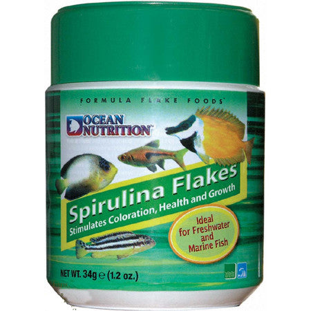 Ocean Nutrition Spirulina Flakes 34g - Fresh N Marine