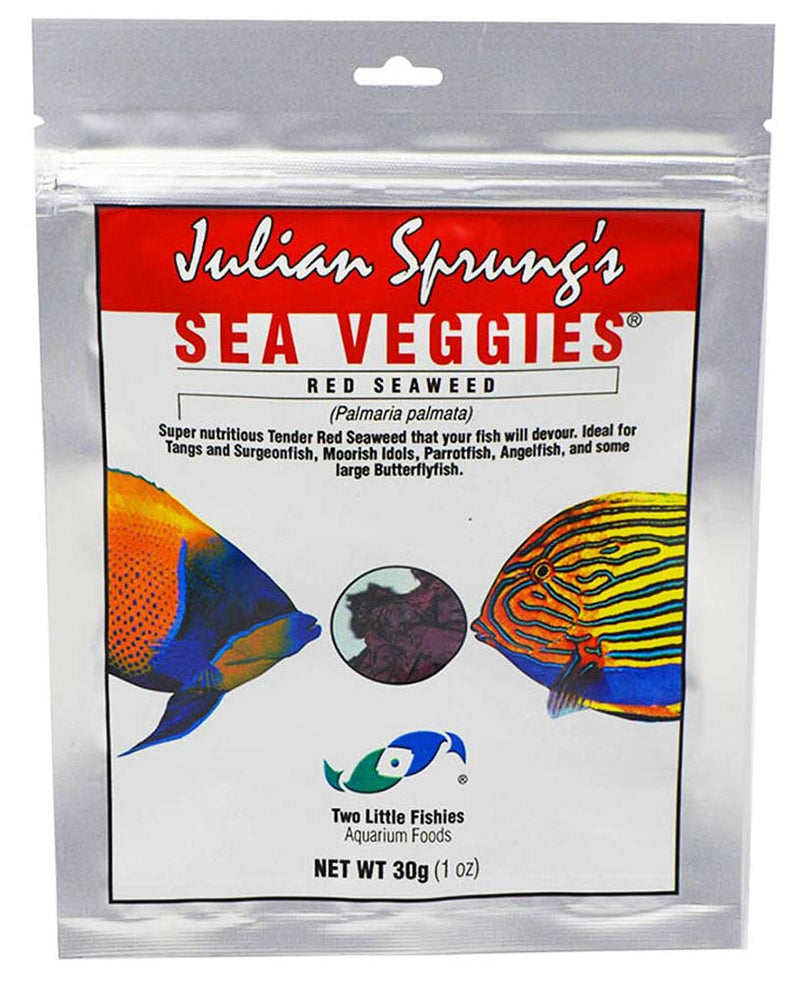Two Little Fishies Julian Sprungs SeaVeggies Red Seaweed 30g (1oz) - Fresh N Marine