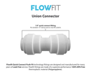 Express Water 1/4" Union Reducer 3/8" Fitting Connection Parts for Water Filters / RO Systems - Fresh N Marine