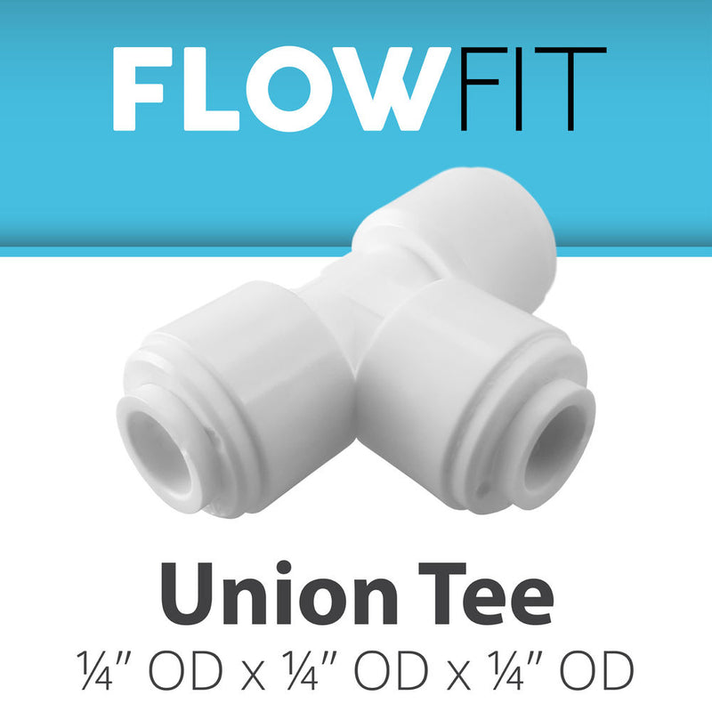 DM Fit Express Water 1/4" Union Tee Fitting Connection Parts for Water Filters / RO Systems - Fresh N Marine
