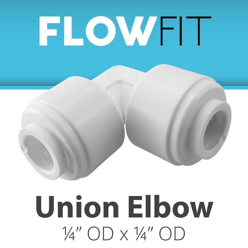 DM Fit Express Water 1/4" Union Elbow Fitting Connection for Water Filters / RO Systems - Fresh N Marine