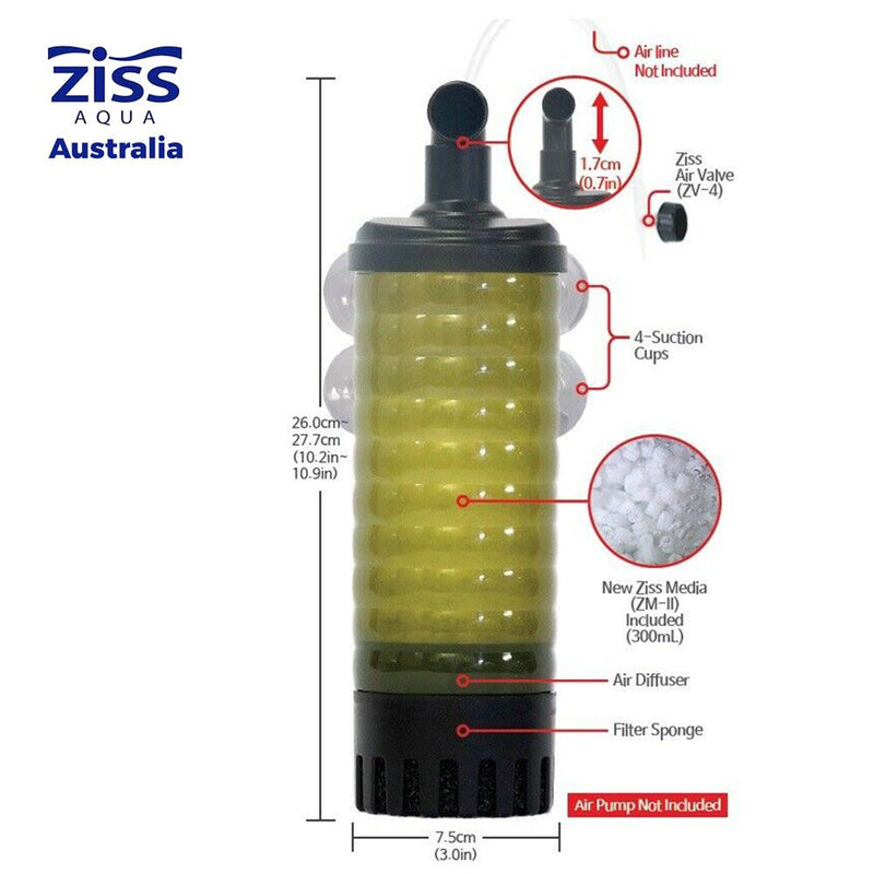 ZISS AQUA Bubble Moving Media Filter (ZB-300F) - Fresh N Marine
